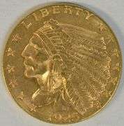 Lustrous Choice BU 1925-D US $2.50 Indian Gold Piece