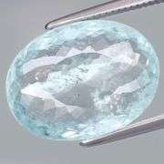 Pendant cut! All natural! 6.43ct Brazilian Aquamarine!