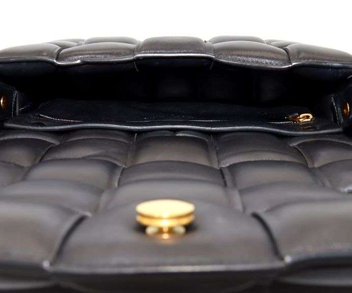 Bottega Veneta Black Padded Leather Cassette Crossbody Bag