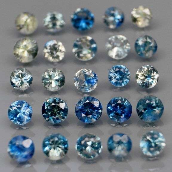 Heated only! 4.11ct diamond cut Australian Sapphire set