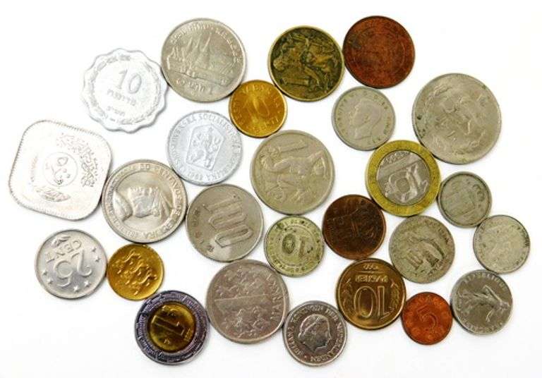 Lot of 25 Foreign Coins