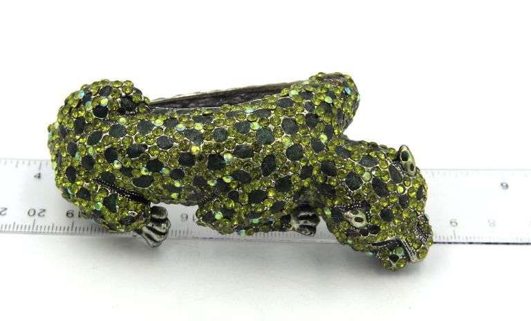 Panther Crystal bangle bracelet