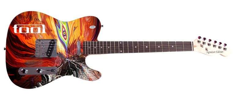 Tool Danny Carey Autographed Signed Custom Graphics Guitar ACOA