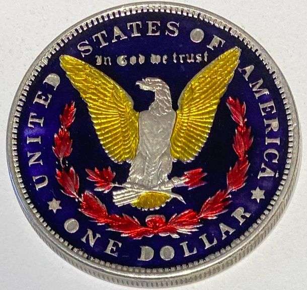 1921 Enameled Morgan Dollar
