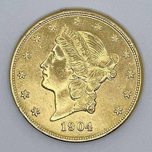 Twenty Dollar Gold Liberty 1904 Coin