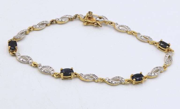 Group lot of vintage 925 sterling silver bracelets