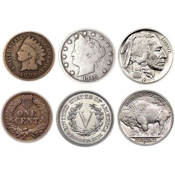 Old American Coins 1859 Collection