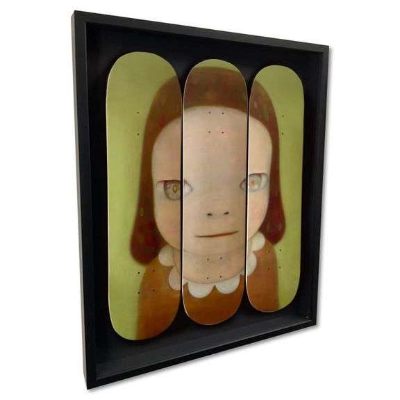 Miss Margaret Skateboard Triptych by Yoshitomo Nara