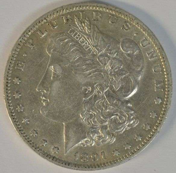 Lovely scarce AU 1891-O Morgan Silver Dollar. Nice