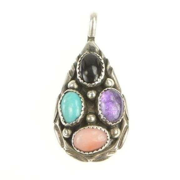 Sterling Silver Richard Begay Navajo Native American Pendant