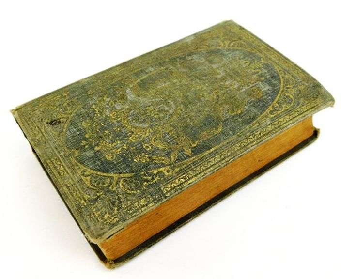 1850's Mrs. Heman's Poems Miniature Antique Book