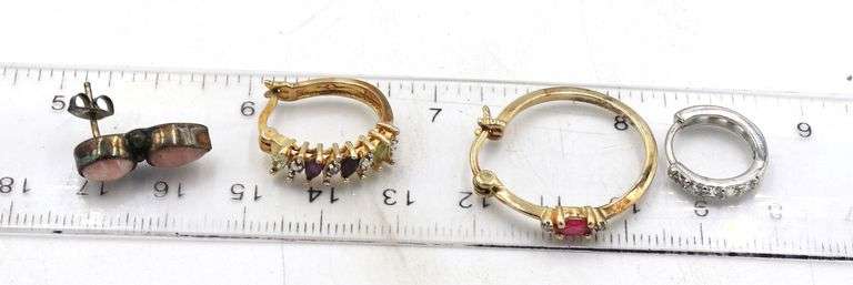 Group lot of Vintage 925 sterling silver earrings