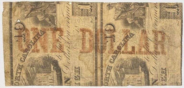 $ 1 Oct 4 1861 CU State Of North Carolina Note