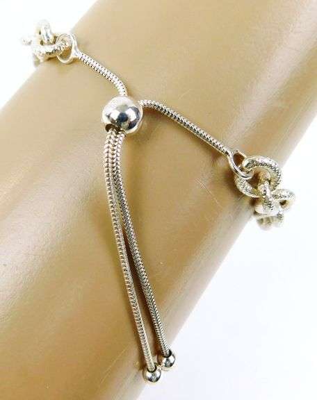 Sterling Silver Wide Cable Link Bracelet