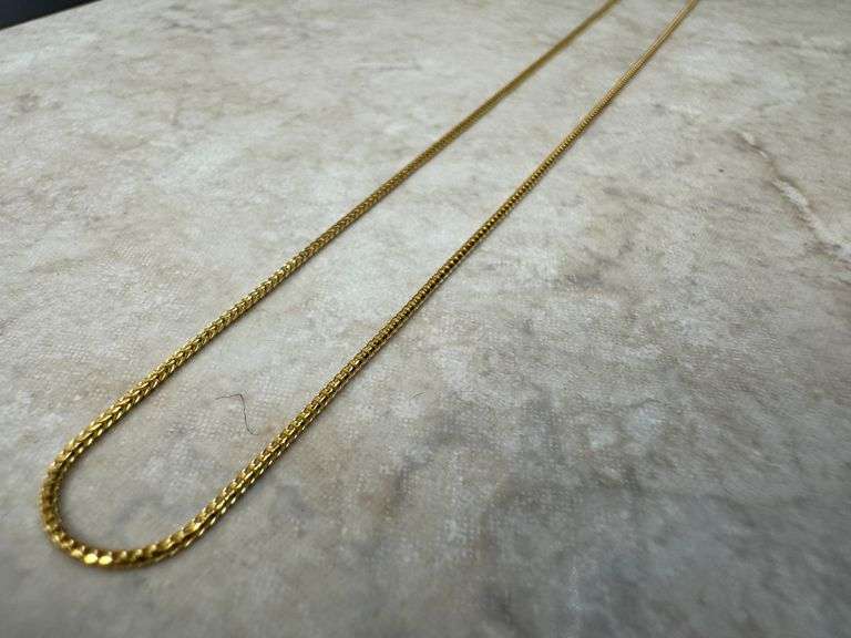 10k Yellow Gold Solid Franco Wheat Rope Chain 1mm Necklace 16"