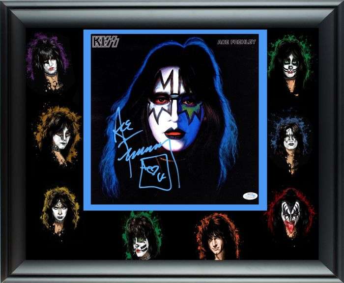 KISS Ace Frehley Signed Framed 20x25 Solo Album Photo Display Exact Proof ACOA