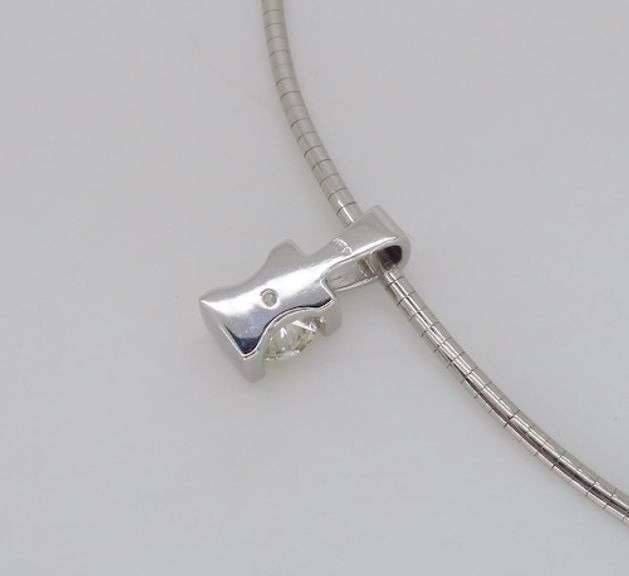 1.18CT Diamond Solitaire Pendant Necklace