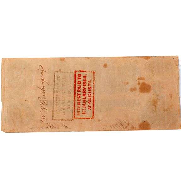 $100 Aug 11 1862 Confederate Note