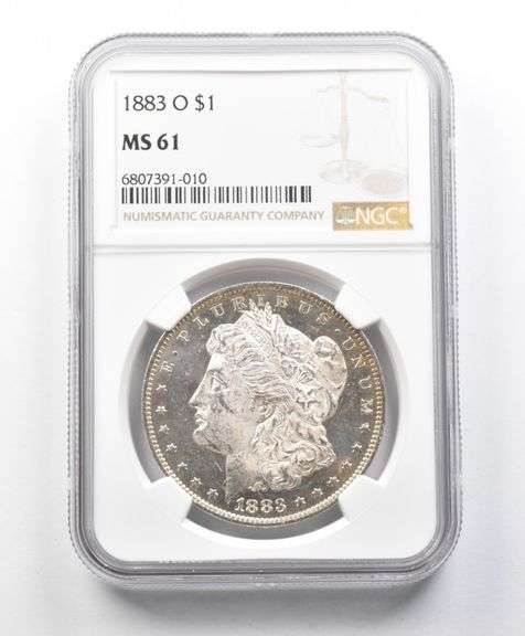 MS61 1883-O Morgan Silver Dollar NGC Great Contrast