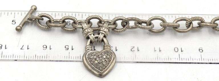 Group lot of vintage 925 sterling silver bracelets