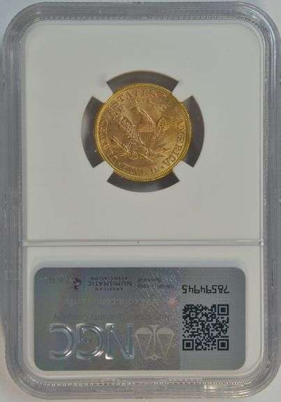 Much better Choice BU 1895 US $5 Liberty Gold Piece. NGC MS63