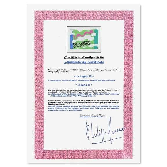 Le Lagon II (Lagoon II) by Henri Matisse