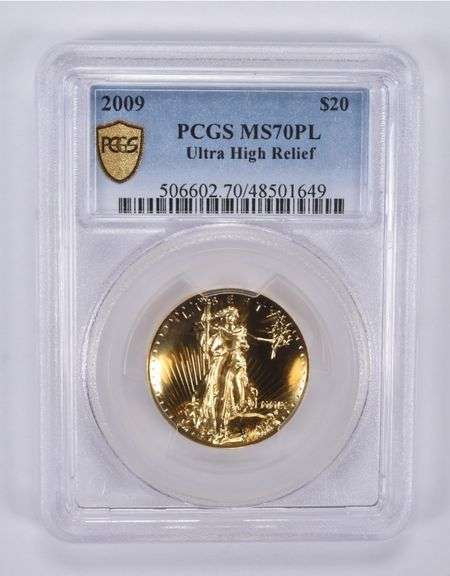2009 $20 MMIX Gold Double Eagle Ultra High Relief MS70 PL PCGS