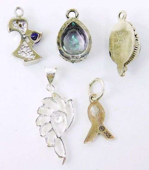 5 Sterling Silver Pendants
