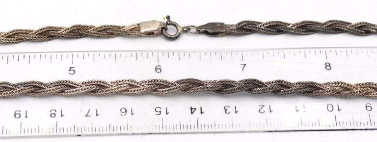 Group lot of 9 Vintage 925 sterling silver necklaces