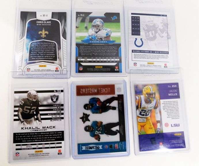 6 Rookie Football Cards