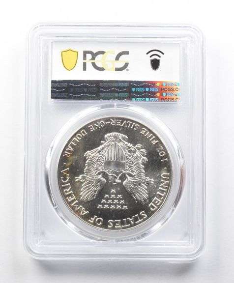 MS69 1988 American Silver Eagle PCGS Yellow Peripheral Toning