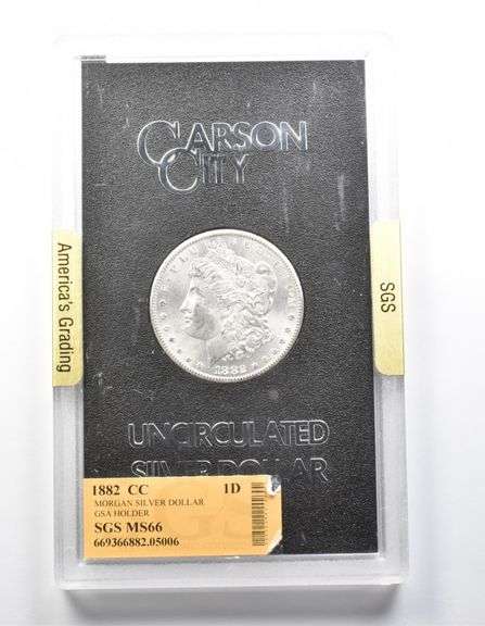 1882-CC Morgan Silver Dollar GSA Hoard MS66 SGS