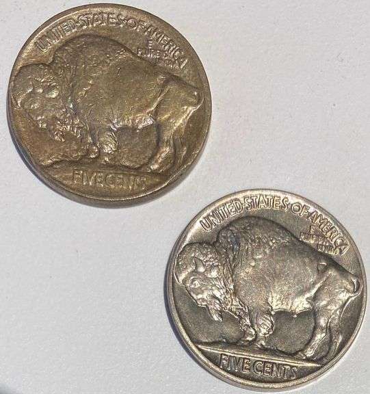 1913 Type 1 & Type 2 Uncirculated Buffalo Nickels