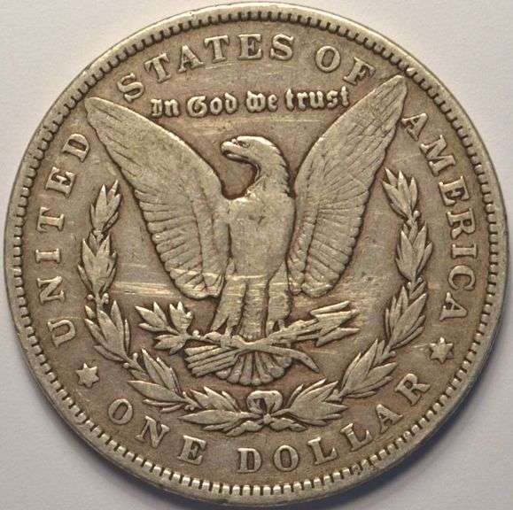 1893 Morgan Silver Dollar, Cleaned.