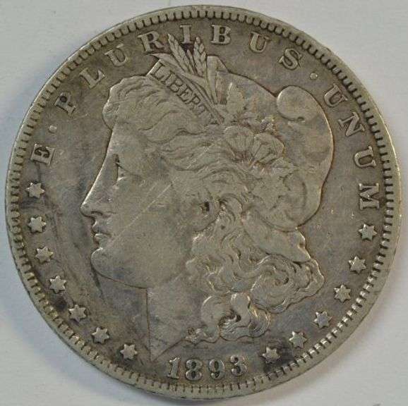 Rare key date 1893-O Morgan Silver Dollar. Nice circ