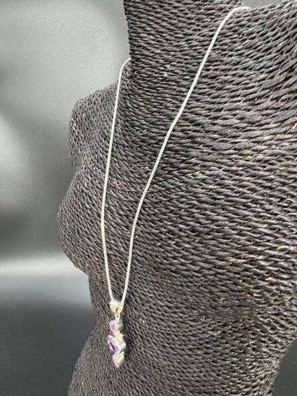 Sterling Silver Genuine Amethyst Pendant