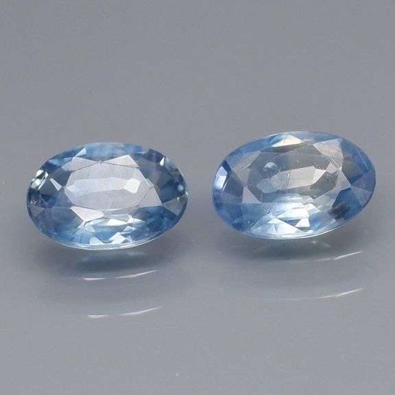 Heated only! .96ct ceylon blue Sapphire pair