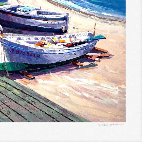 Boats of Calella by Sam Park