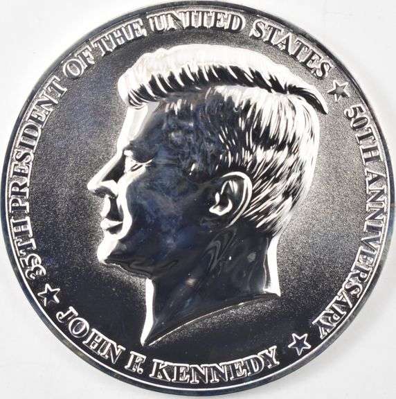 1964 Kennedy Half Dollar & 1/2 Pound Commem Medal US Commem. Gallery