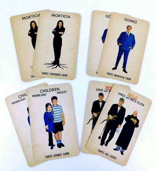 1965 The Addams Family Game Cards