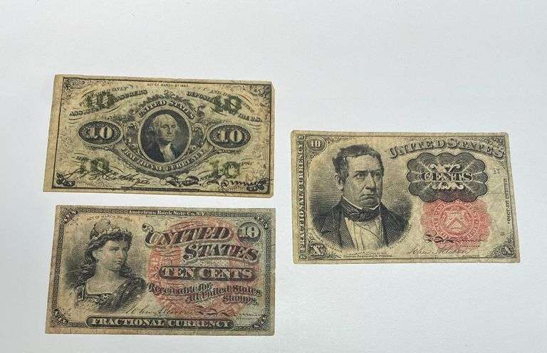 3 10 Cent Fractional Notes