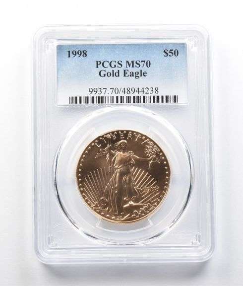 1998 $50 American Gold Eagle 1 Oz Gold MS70 PCGS