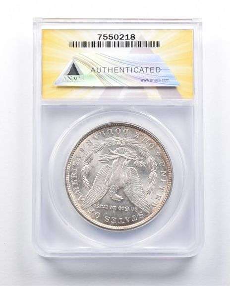 MS64 1887 Morgan Silver Dollar VAM-5 DBL DT Top 100 ANACS