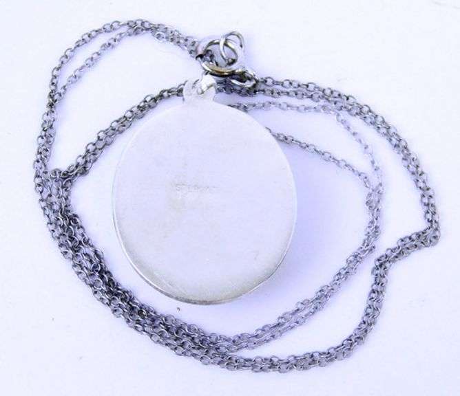 Vintage Sterling Silver U.S. Army Pendant & Chain