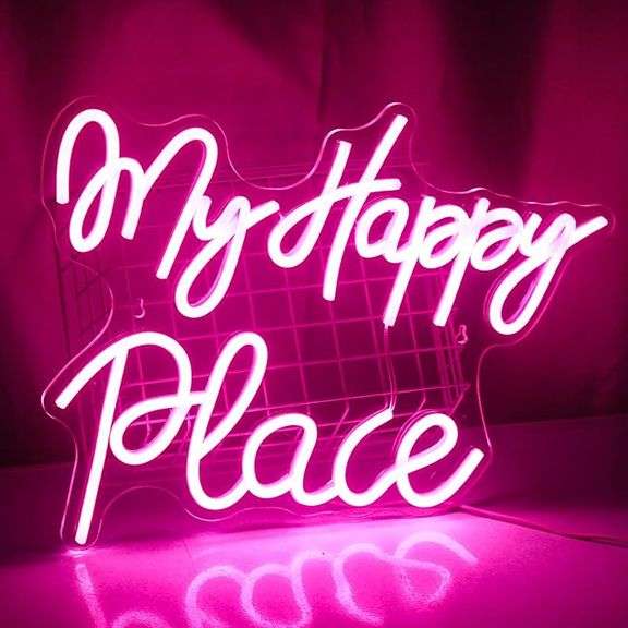 Neon Sign My Happy Place