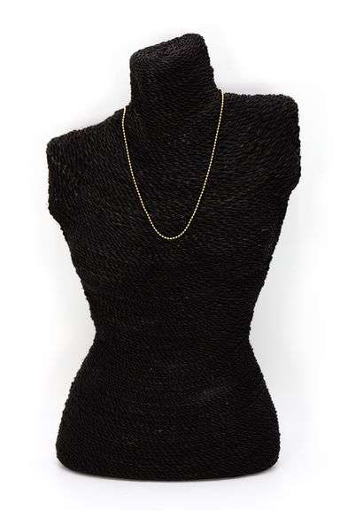 22k Yellow Gold Plated Sterling Silver Italian Ball Bead Chain 2.2mm 925 Italy New Dog Tag Necklace 