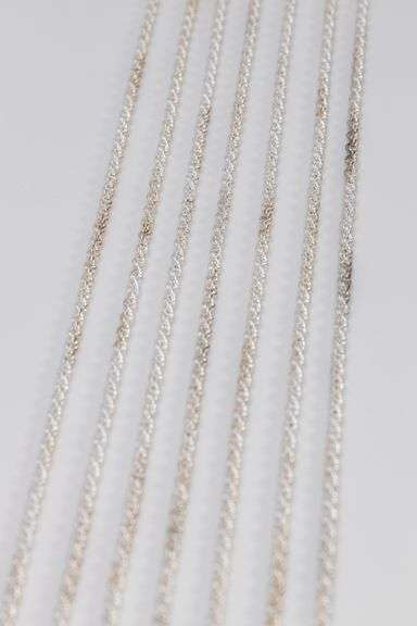 Sterling Silver - Italy Stamped - Hollow Rope Lot - 7 Chains - 4mm Wide - 30 Inches Each