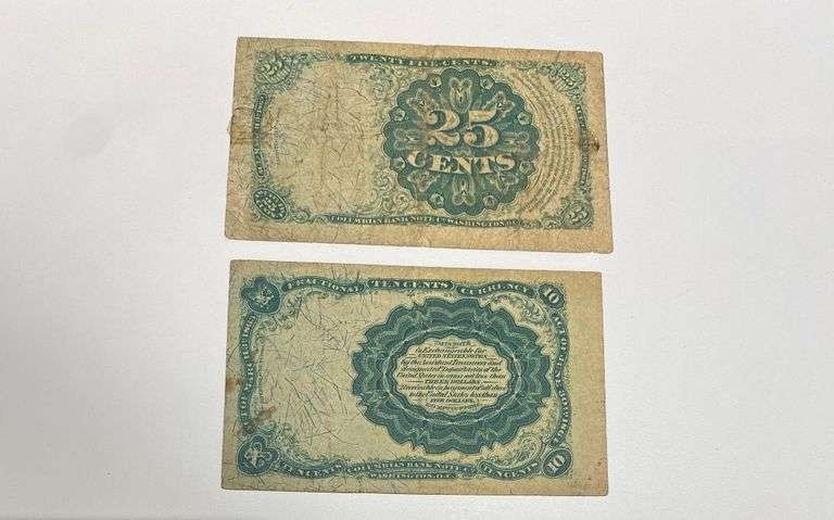 Fifth Series 10 & 25 Cent Fractional Notes