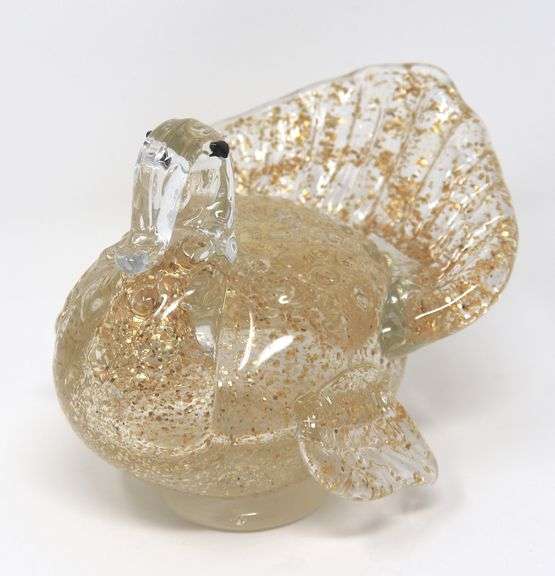 Hand Blown Turkey Figurine