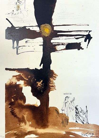 Highly Collectible and Rare Salvador Dali Original Llithograph from the  'Biblia Sacra' Suite